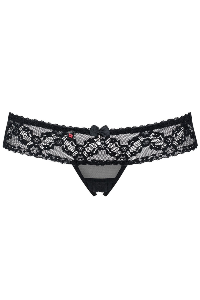 Стринги с вырезом Obsessive 837-THC-1 otwarte