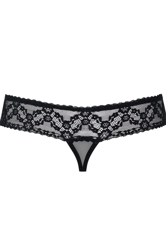 Стринги с вырезом Obsessive 837-THC-1 otwarte