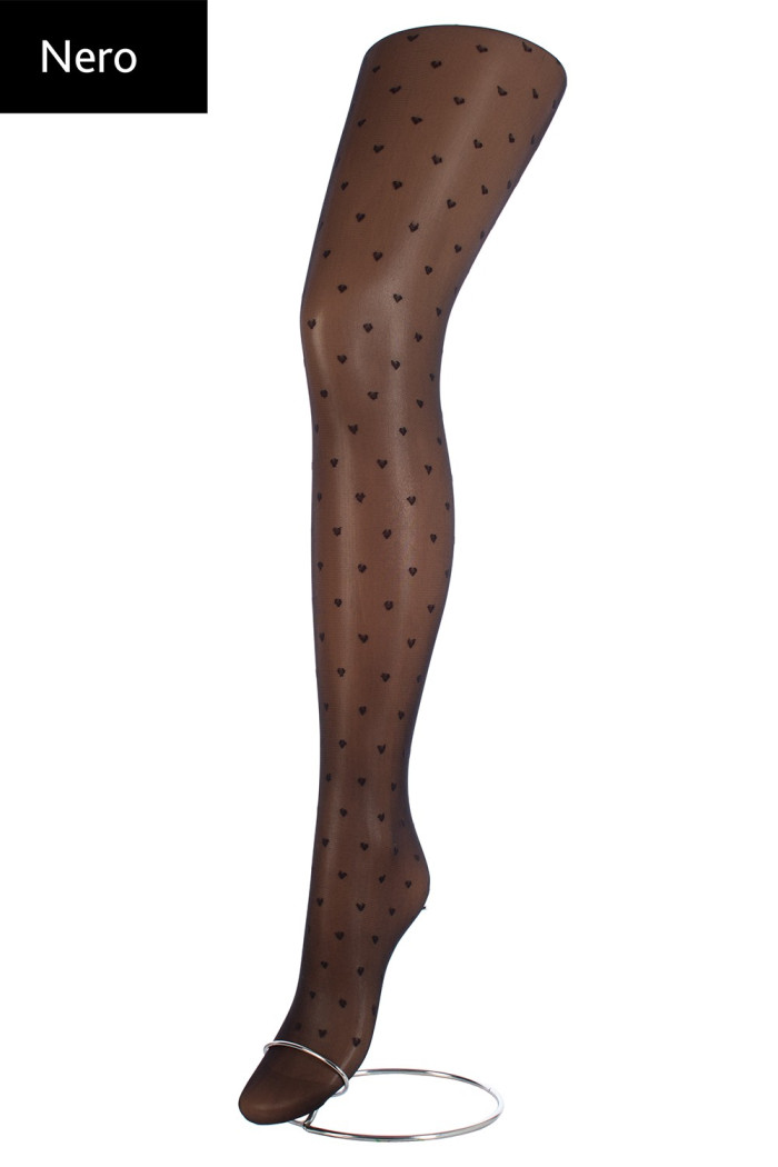 Колготки с узором "сердечки" GIULIA Lovers 20 model 4