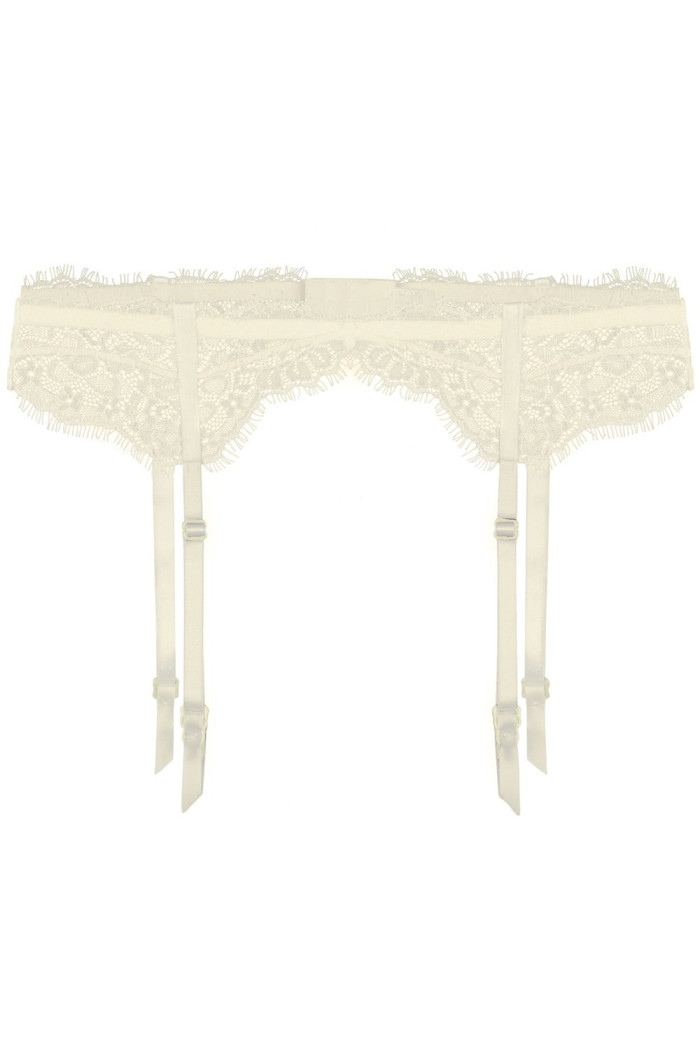 Пояс для чулок тонкий кружевной Julimex FUCHSIA