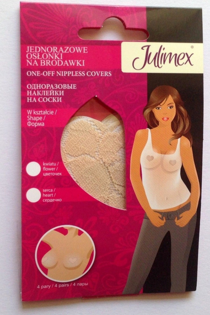 Наклейки-сердечки на соски Julimex PS-04 (4 пары)