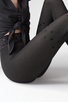 Колготки з люрексом і мереживним поясом Marilyn EMMY N07 2