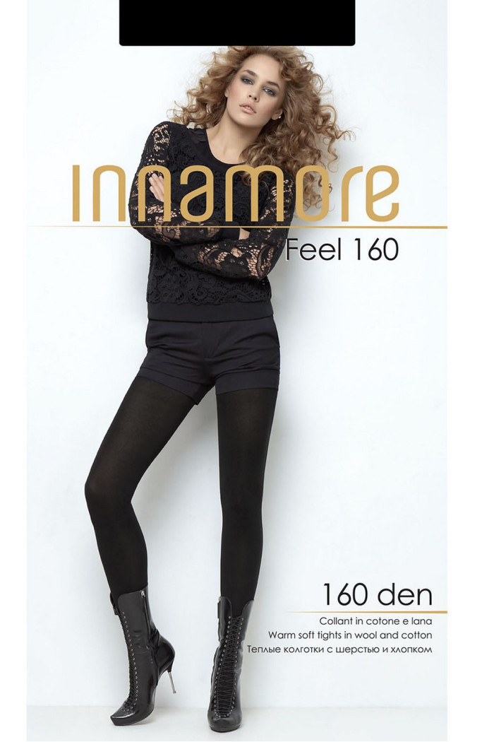 Колготки хлопковые с шерстью Innamore Feel 160