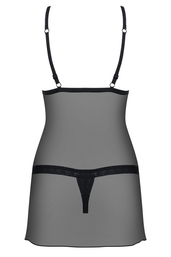 Сорочка с трусиками Obsessive 865-CHE-1 chemise