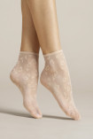 Шкарпетки жіночі прозорі з лео принтом Fiore DORIA 8d