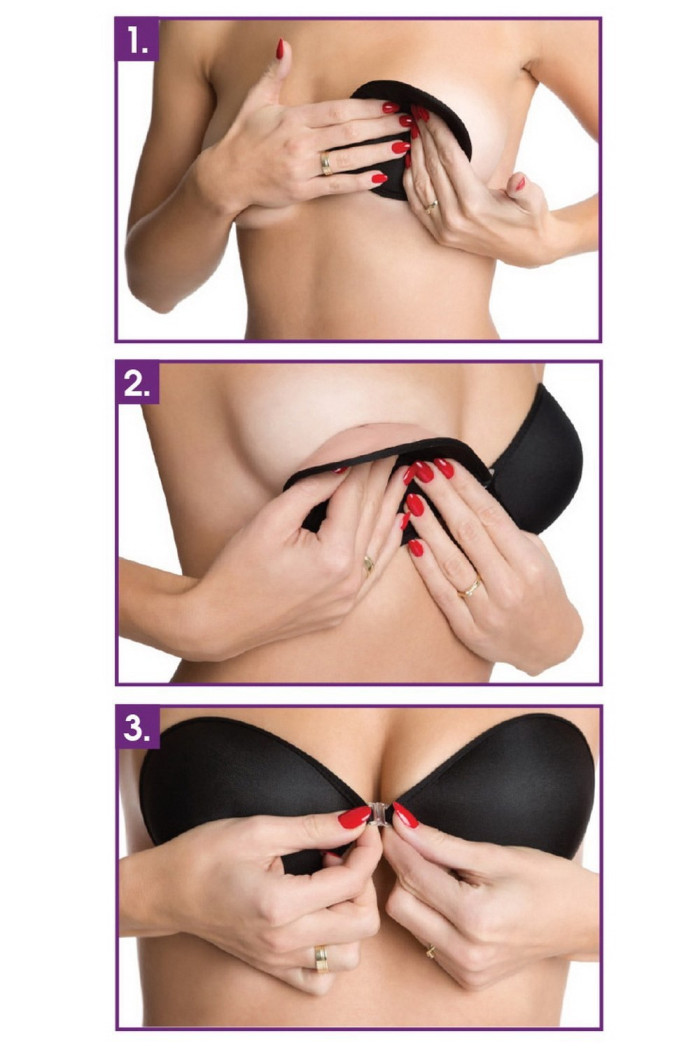 Бюстгальтер-невидимка тканевый на силиконе Julimex BS-02