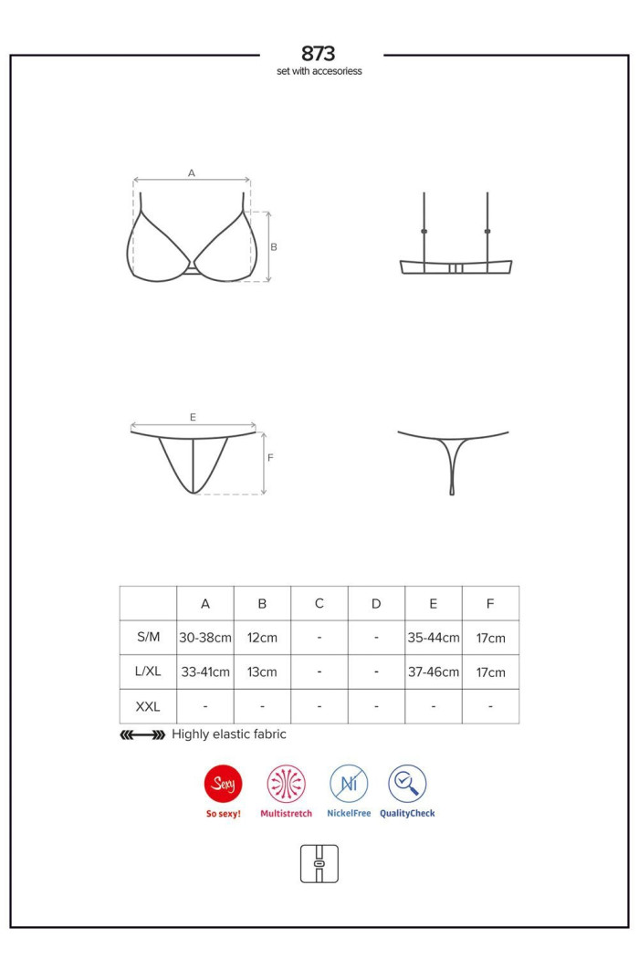 Комплект Obsessive 873-SEA-1 set
