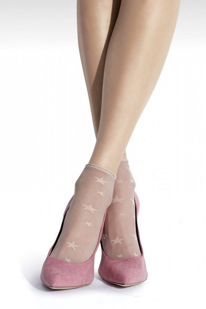 Шкарпетки прозорі в зірочки Knittex Play 20d