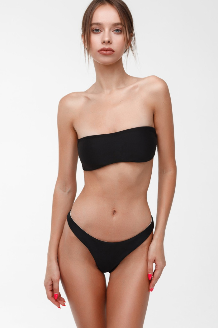 Плавки стринги черные Polovi K721-16