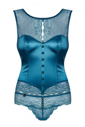 Корсет бирюзовый Obsessive Miamor corset