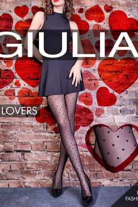 Колготки з візерунком "сердечка" GIULIA Lovers 20 model 4