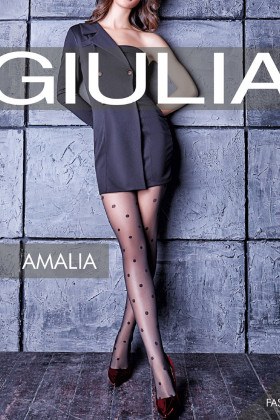 Колготки в крупный горошек GIULIA Amalia 6 20d