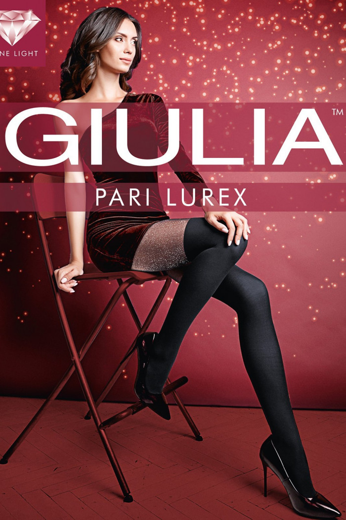 Колготки с имитацией чулок Giulia PARI LUREX 01