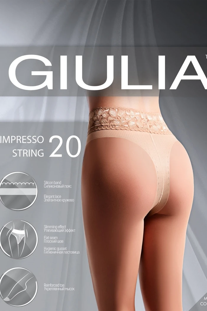 Колготки коригуючі Giulia IMPRESSO STRING 20