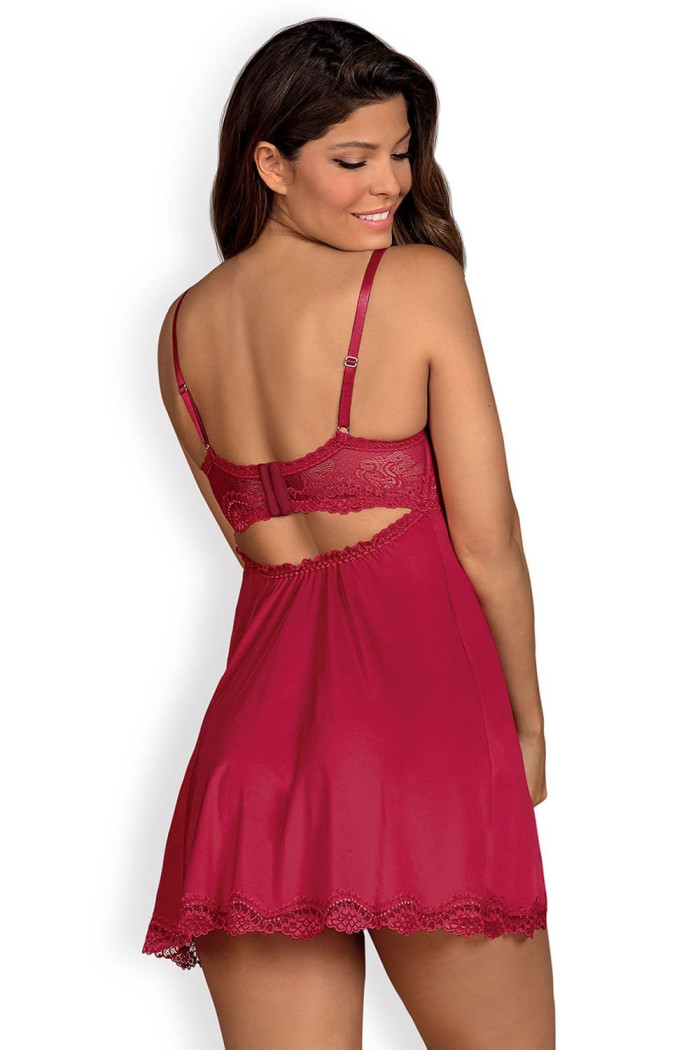 Пеньюар з трусиками Obsessive Rosalyne babydoll