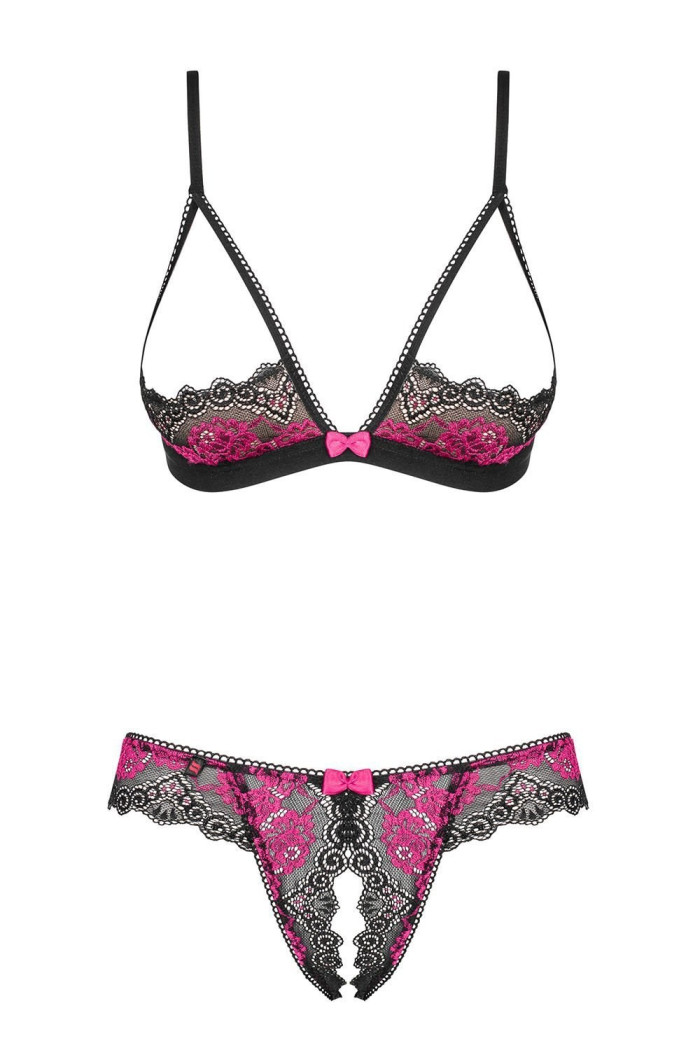 Комплект еротичний відкритий Obsessive Tulia set otwarty