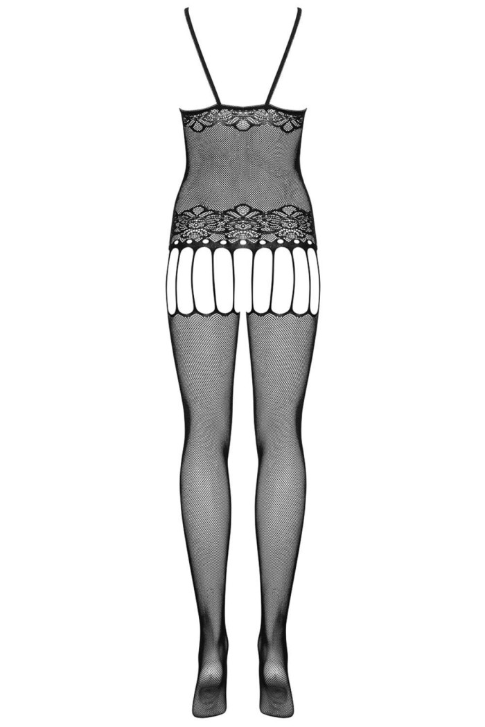 Комбінезон-сітка з вирізом Obsessive F235