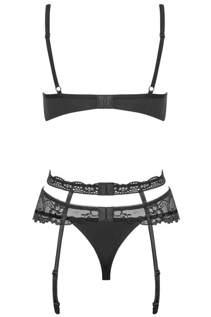 Комплект з поясом для панчіх Obsessive Heartina set