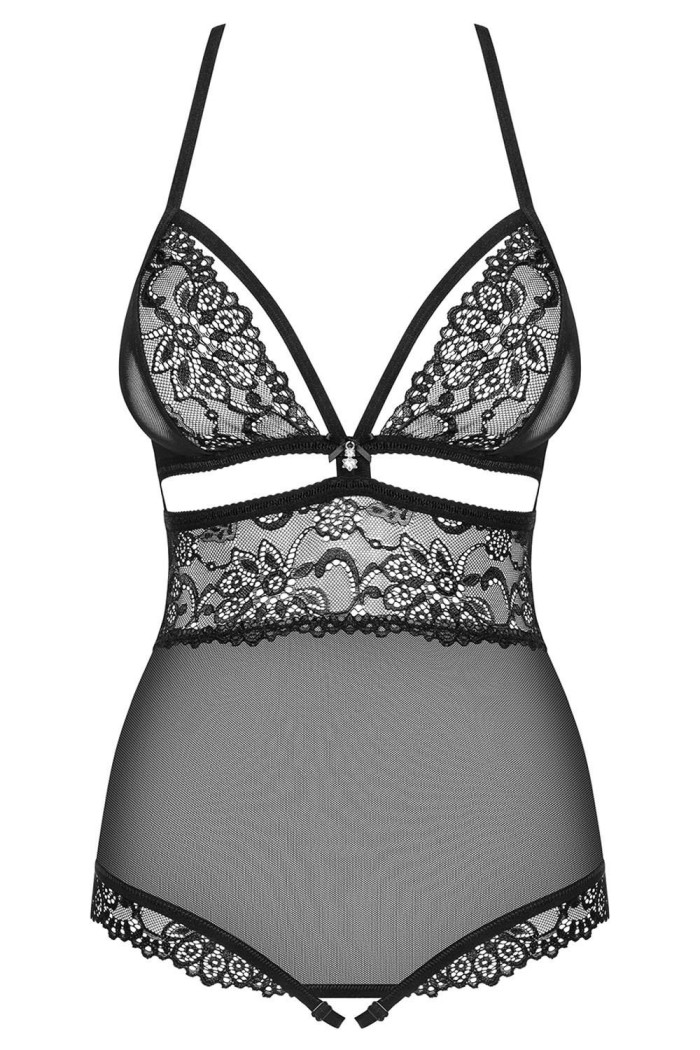 Боди с вырезом Obsessive 838-TED-1