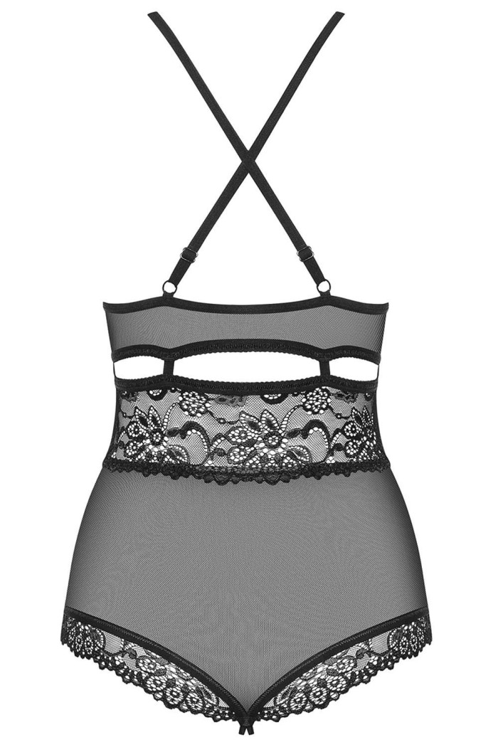 Боди с вырезом Obsessive 838-TED-1