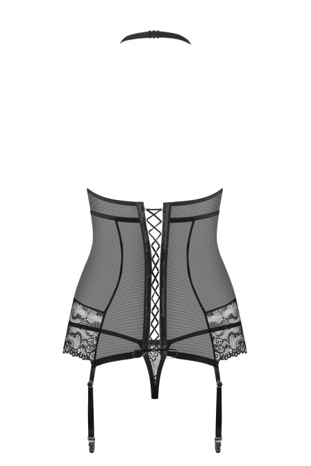 Корсет з трусиками-стрінг Obsessive 838-COR-1