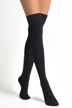 Высокие гольфы-заколенки LEGS L1520 PARIGINA ROMBI COTONE