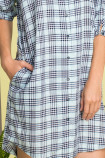 Женское платье-рубашка в клетку Key LND 470 A20