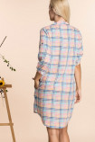 Женское платье-рубашка в клетку Key LND 460 A20