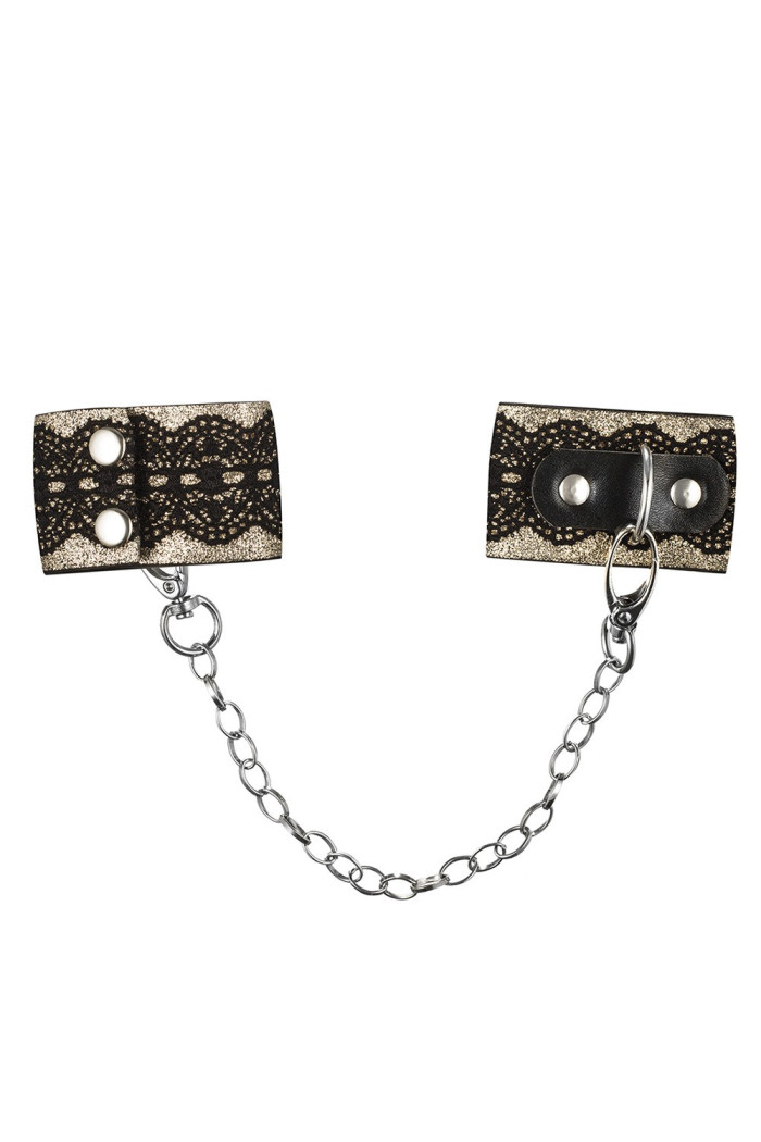 Наручники мереживні з ланцюжком Obsessive A746