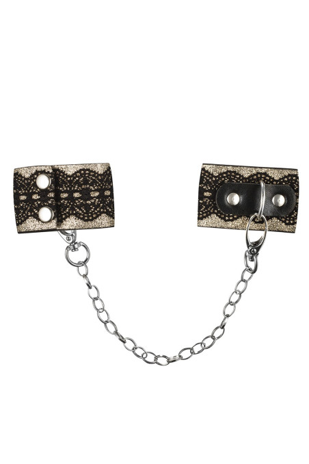Наручники мереживні з ланцюжком Obsessive A746