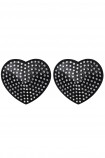 Накладки-сердечки на грудь со стразами Obsessive A750