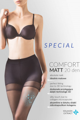 Колготки з ущільненими шортиками Gabriella Comfort Matt 20