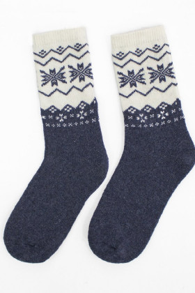 Теплые носки шерстяные с орнаментом Legs SOCKS WOOL W2