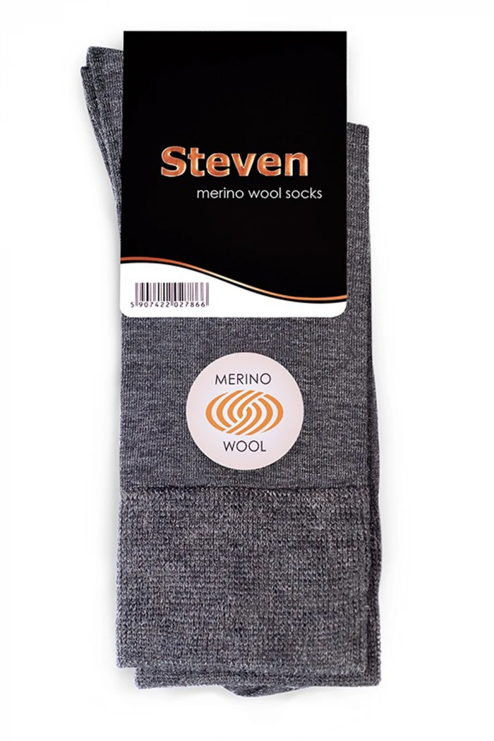 Носки мужские из шерсти мериноса STEVEN 130 Merino Wool