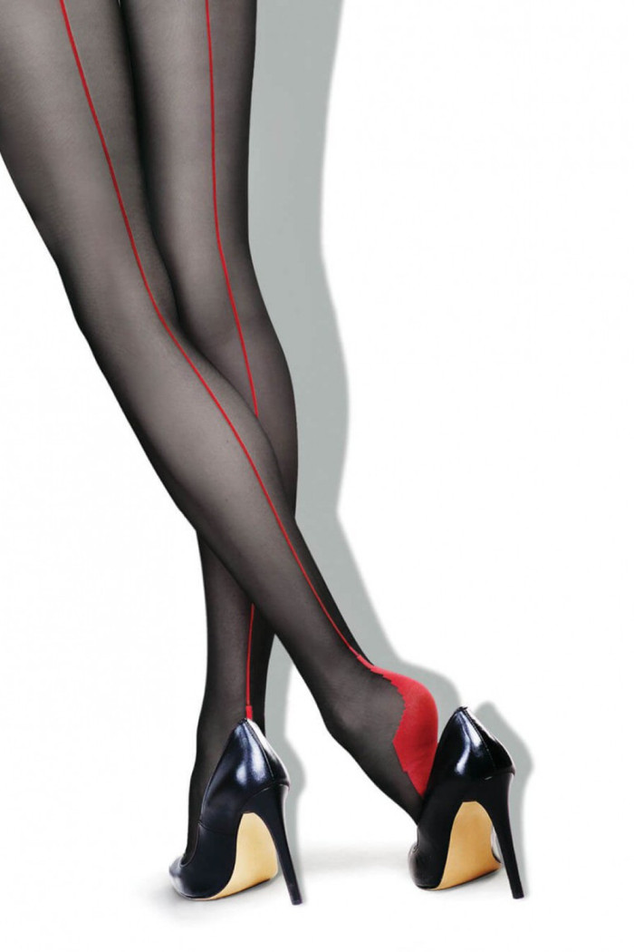 Колготки з червоним швом Lores Riga Rossa 20d