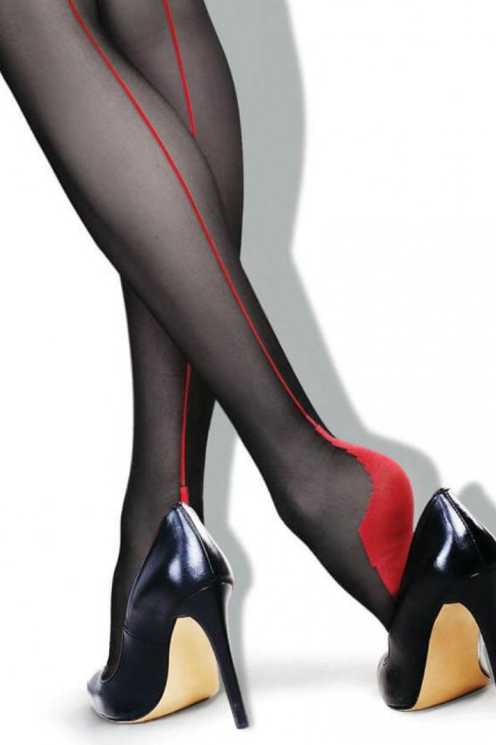 Колготки з червоним швом Lores Riga Rossa 20d