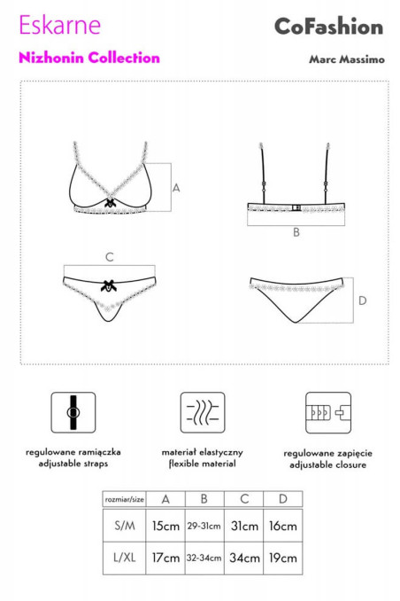 Комплект полупрозрачный Cofashion Eskarne