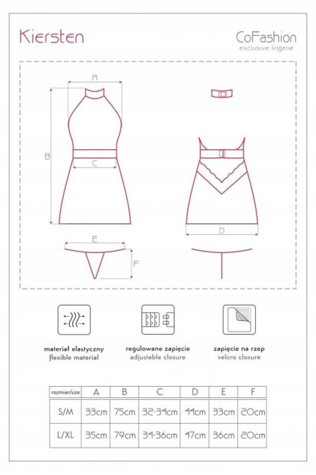 Сорочка ажурна з трусиками Cofashion Kiersten
