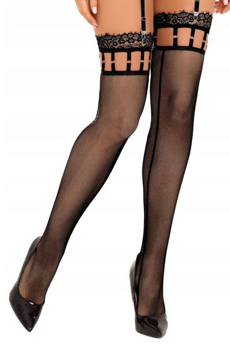 Панчохи під пояс з оригінальною коронкою Cofashion Morisan