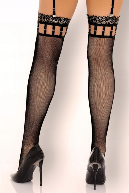 Панчохи під пояс з оригінальною коронкою Cofashion Morisan
