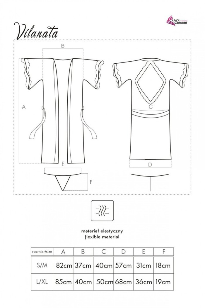 Халатик короткий з трусиками Livia Corsetti Vilanata