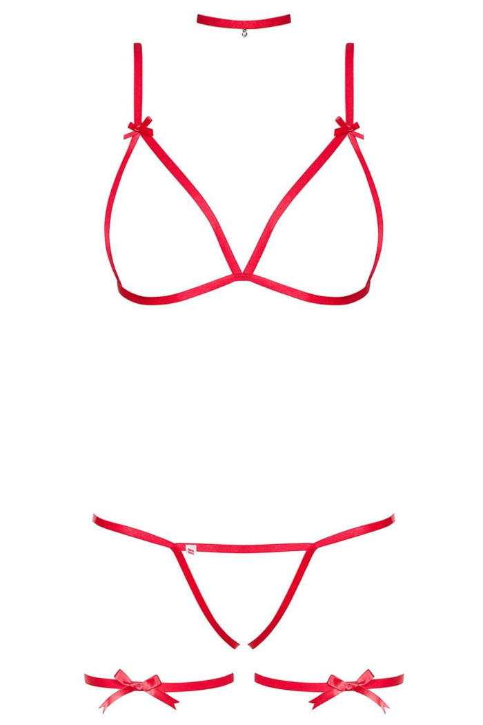 Комплект з підв'язками Obsessive Santasia Set