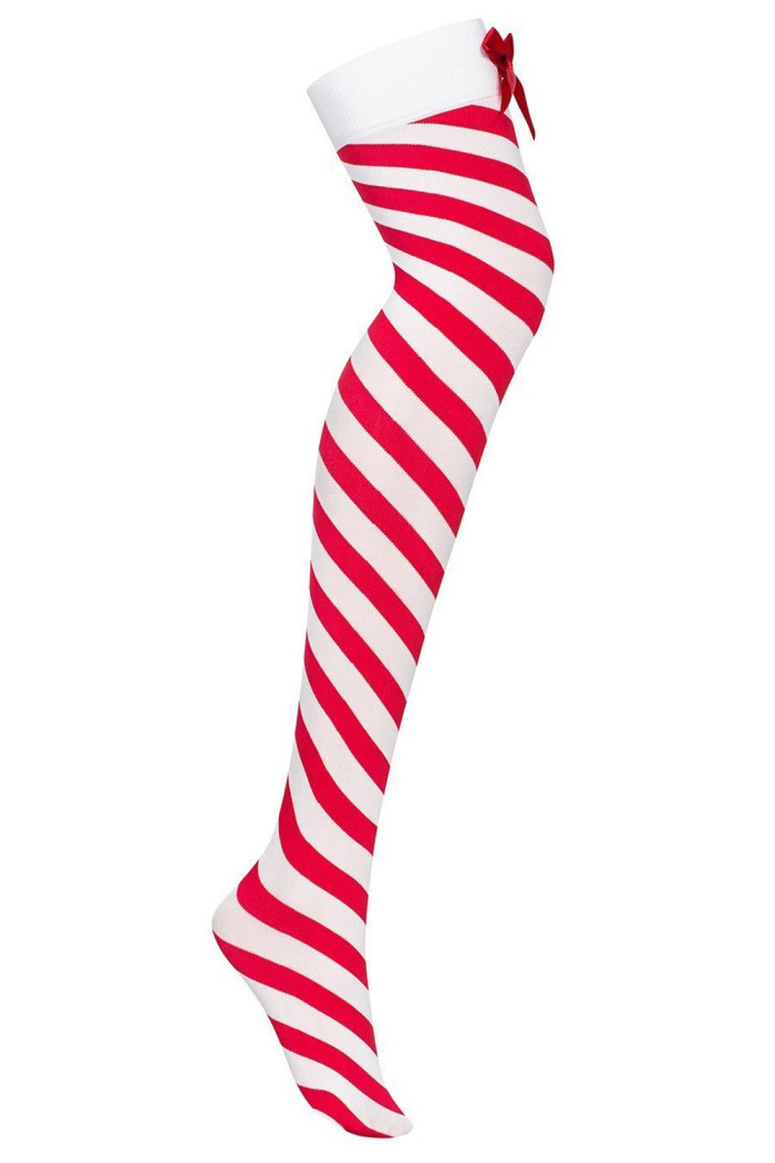 Комплект новогодний - боди с чулками Obsessive Kissmas Teddy