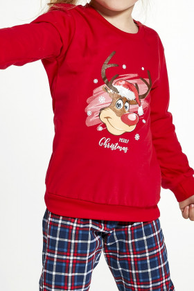 Комплект/пижама для девочки новогодняя Cornette 592/130 Reindeer