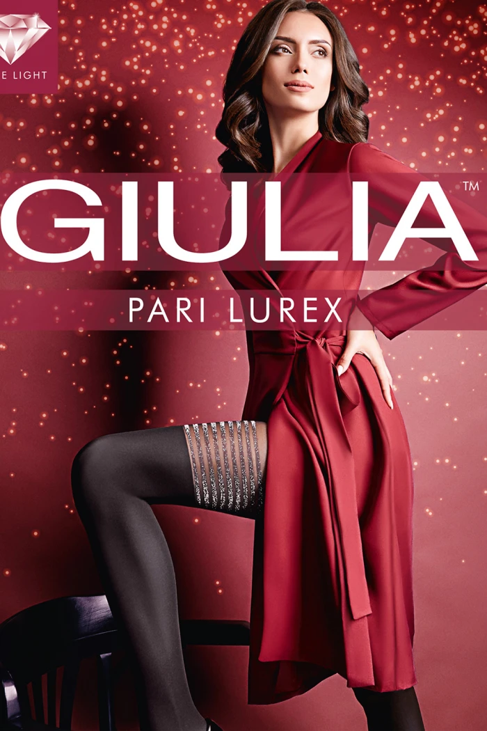 Колготки с имитацией чулок и люрексом GIULIA Pari Lurex model 2