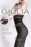 Колготки утягивающие с силиконовым поясом GIULIA Talia Control 40