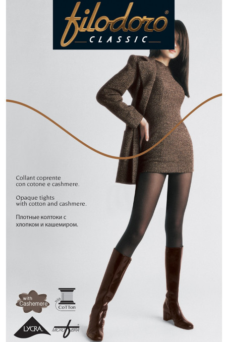Колготки хлопковые с кашемиром FILODORO Cotton Cashmere