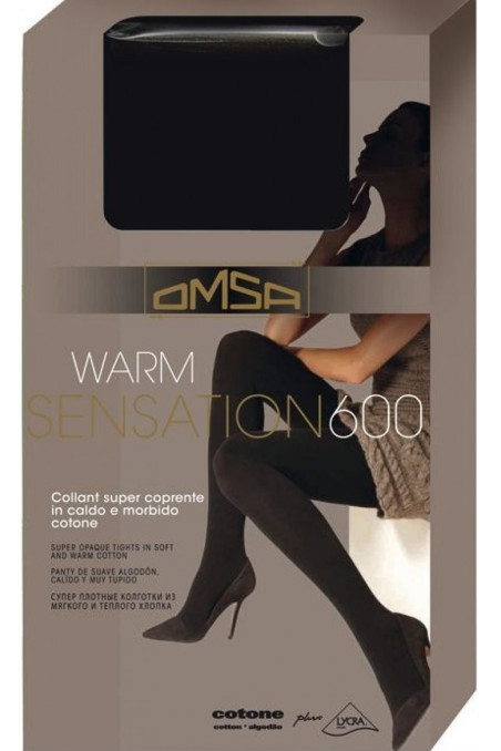 Колготки хлопковые теплые OMSA Warm Sensation 600d