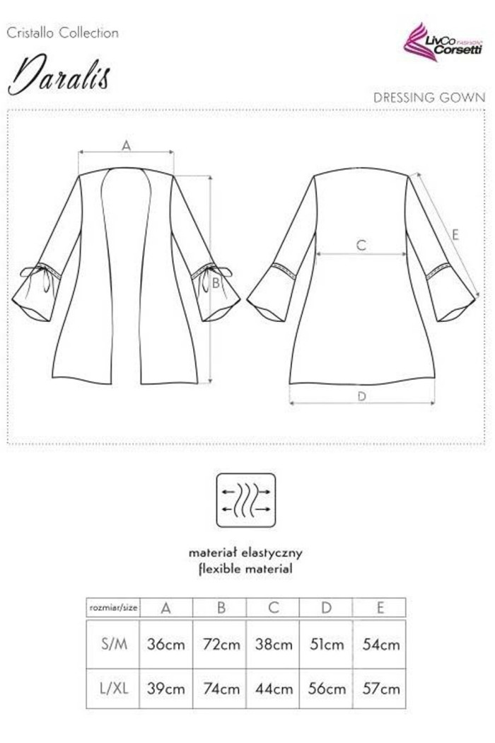 Халатик короткий прозрачный Livia Corsetti Daralis