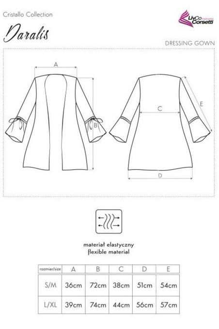 Халатик короткий прозрачный Livia Corsetti Daralis